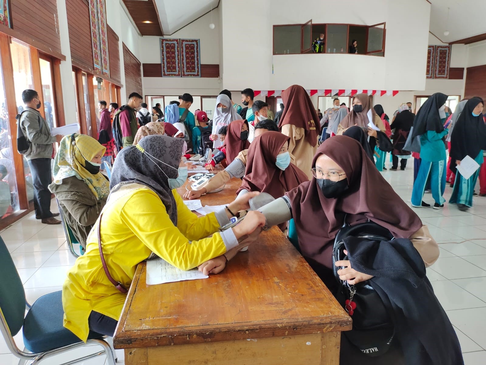 Pelaksanaan Vaksin Siswa SMKN 1 Lembah Gumanti